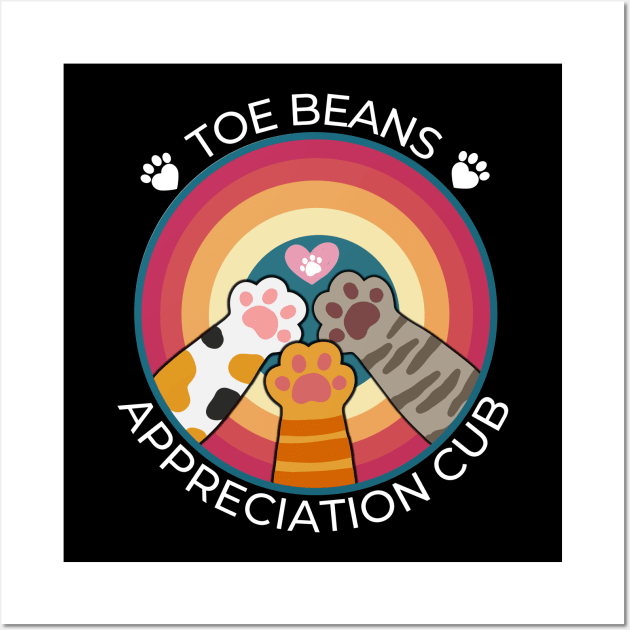 Toe Beans Appreciation Club Wall Art by SamCreations